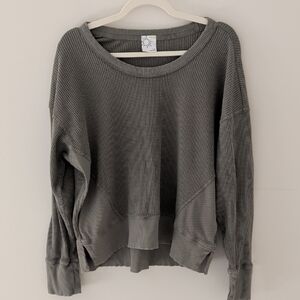 Aerie offline Waffle Knit Top Size Medium
